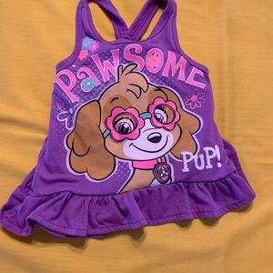 Nickelodeon to toddler paw patrol top.
